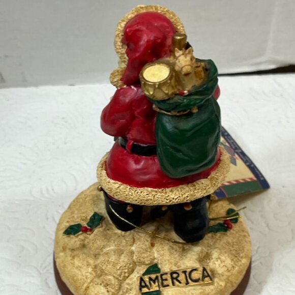 VTG 1998 Shaker Hearth Santa Clause "America" Terra Cotta Cookie Press 4.75" - Picture 5 of 15